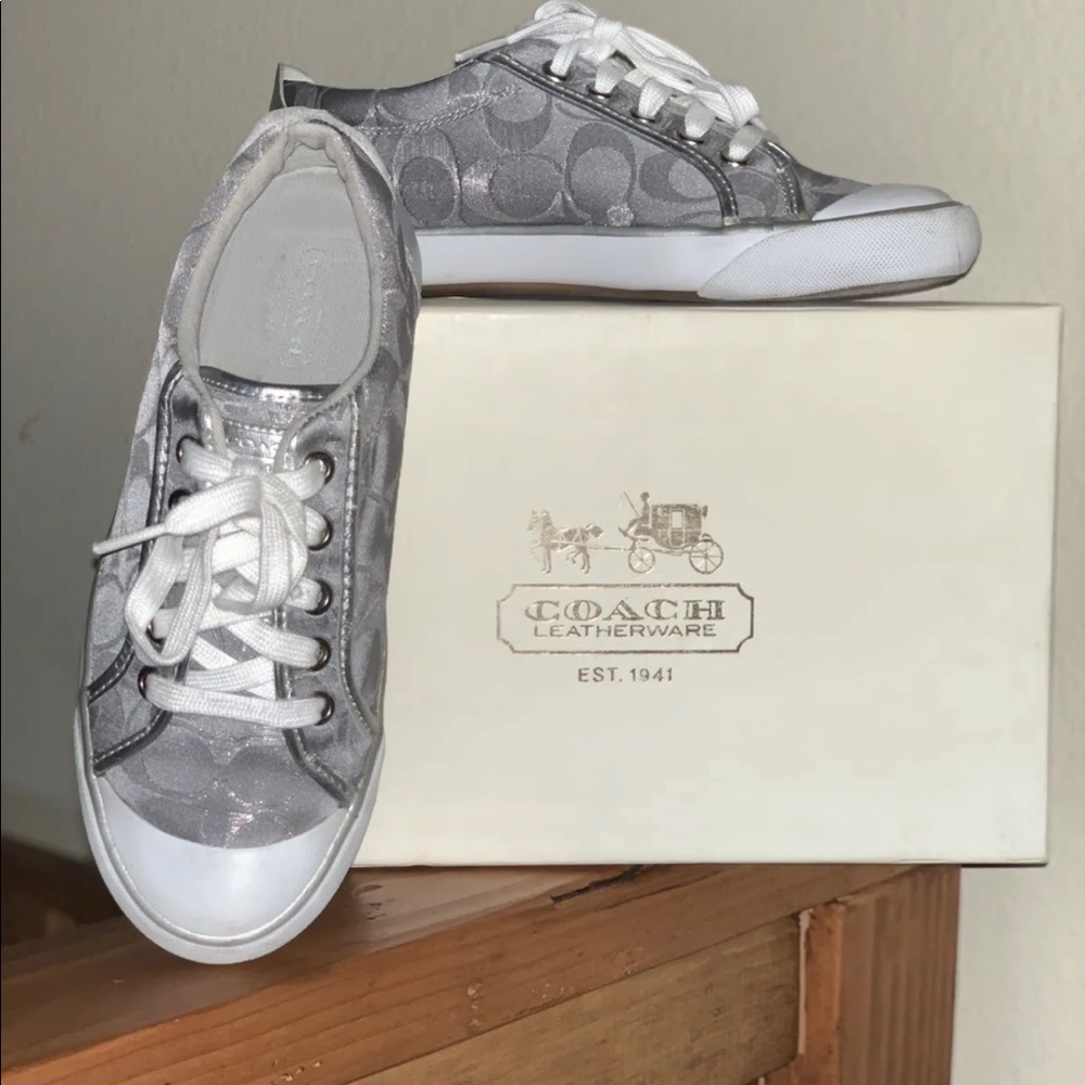 COACH Silver Fashion Sneakers 👟💕